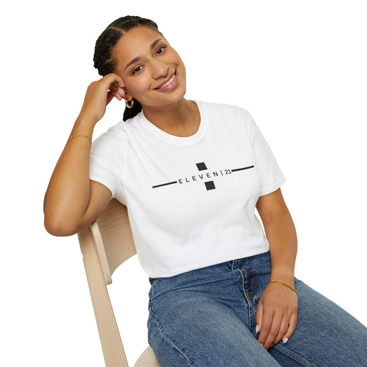 Minimalist Unisex T-Shirt with 'ELEVEN 21' Design, Casual Gift for Birthdays, Anniversaries, Daily Wear, Trendy Statement Tee