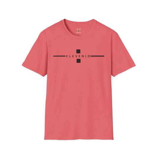Minimalist Unisex T-Shirt with 'ELEVEN 21' Design, Casual Gift for Birthdays, Anniversaries, Daily Wear, Trendy Statement Tee